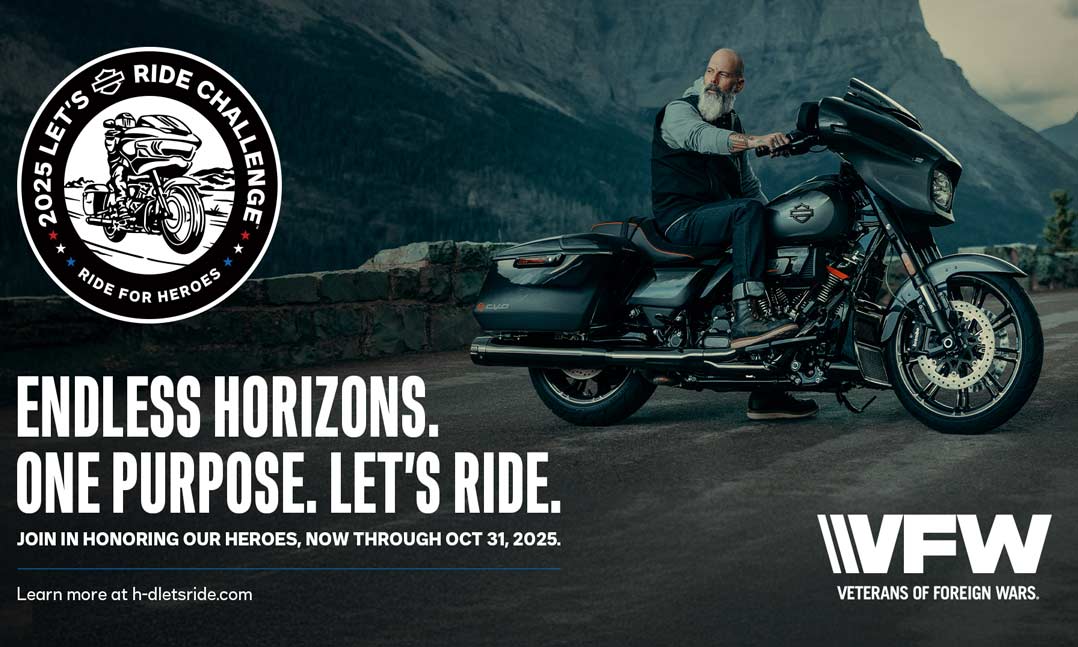 Harley-Davidson Let's Ride Challenge to support veterans