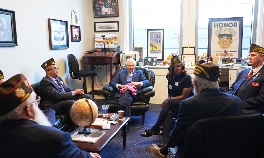 VFW members meet with congressional members during the VFW Washington Conference
