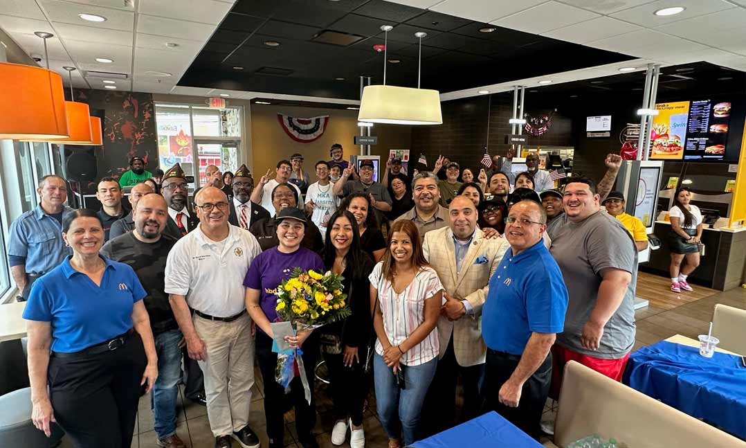 VFW Post members and community gather to sendoff local as she joins the military