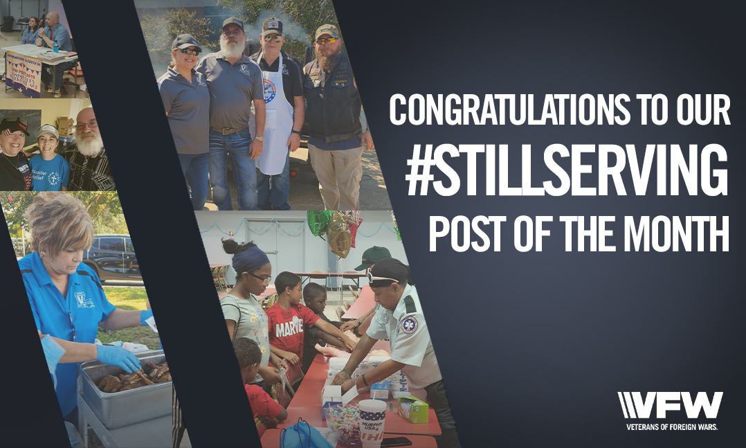 VFW Post 3619 September 2022 #StillServing Post of the Month