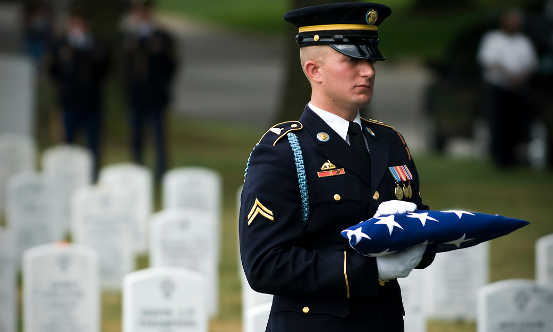 Cpt. Joseph W. Schultz, detachment commander, ODA 3333, 3rd Battalion, 3rd Special Forces Group (Airborne), is laid to rest with full military honors at Arlington National Ceremony in Arlington