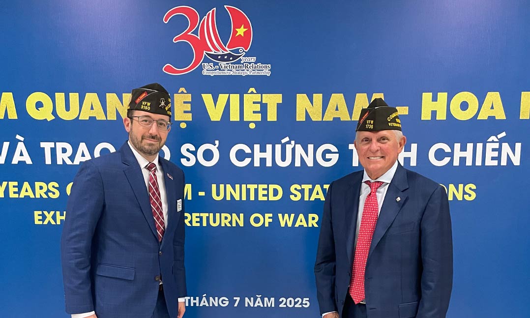 VFW Executive Director Ryan Gallucci and Past VFW Commander-in-Chief Larry Rivers