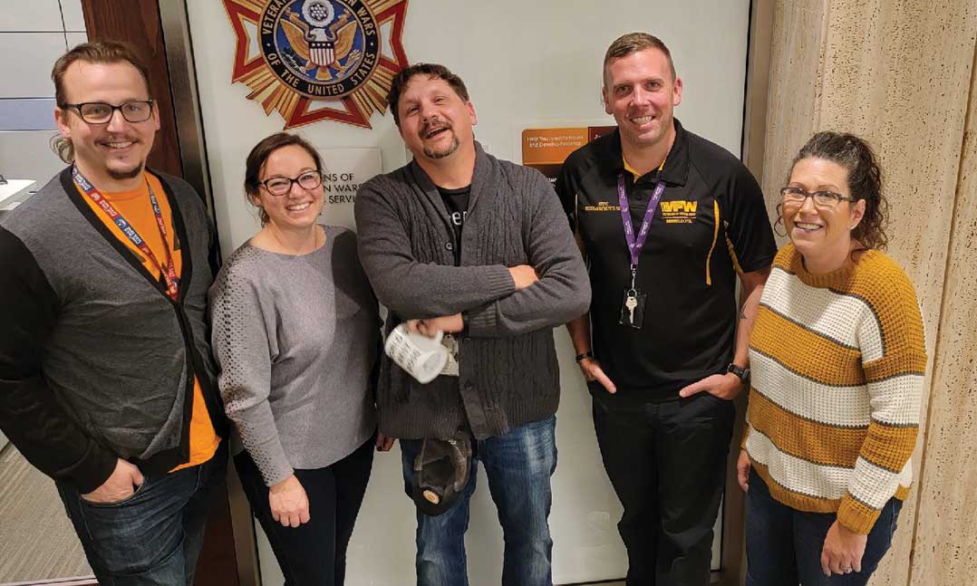 VFW-Accredited Service Officers stand together for a picture during a training session