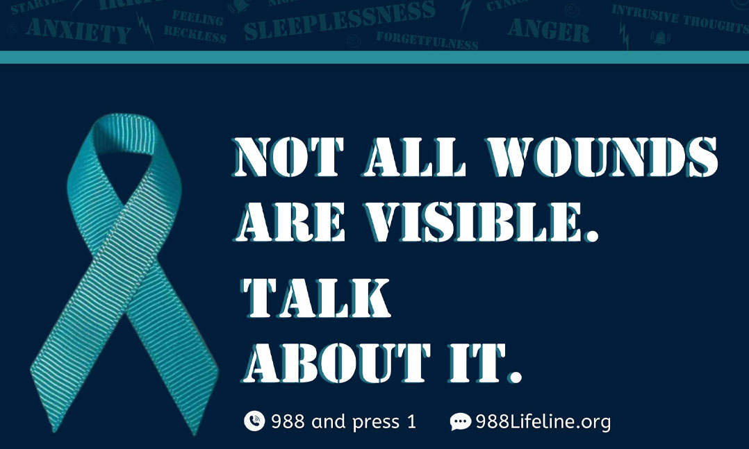 VFW Urges Vets to Prioritize Mental Health PTSD Awareness month